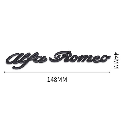 Scritta alfa romeo nera - romeo,